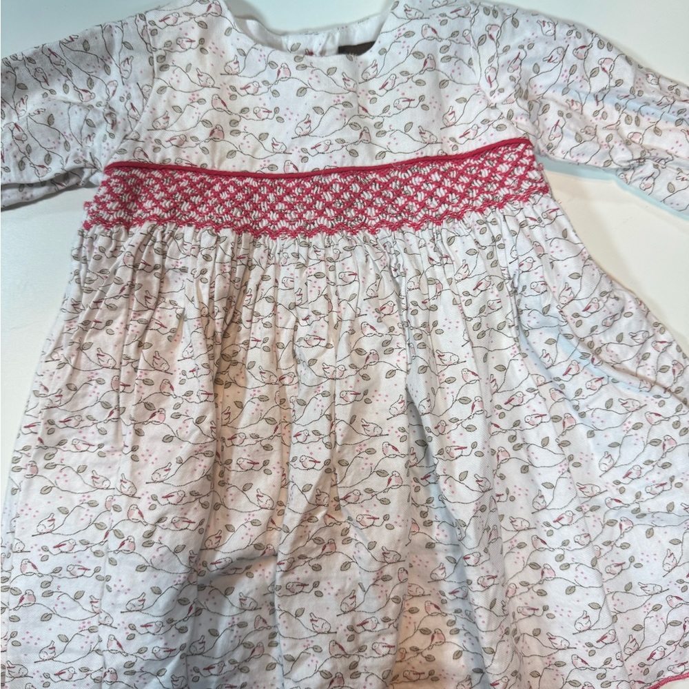 Fleurisse Baby Dress 6-9M- French Cotton